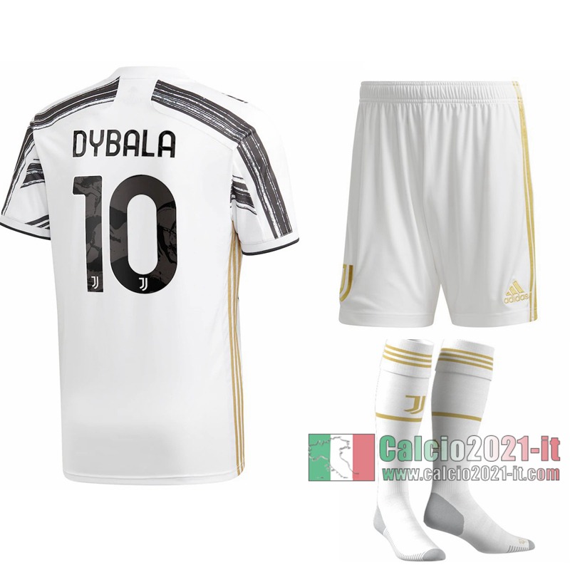 Le Nuove Prima Maglia Calcio Juventus Turin Bambino Paulo Dybala #10 2020-2021