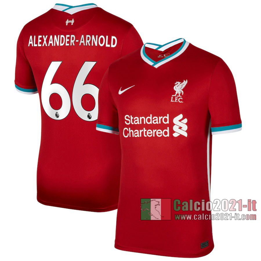 Le Nuove Prima Maglia Calcio Liverpool Uomo Trent Alexander-Arnold #66 2020-2021