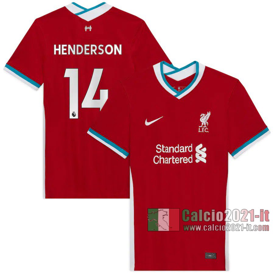 Le Nuove Prima Maglia Calcio Liverpool Donna Jordan Henderson #14 2020-2021