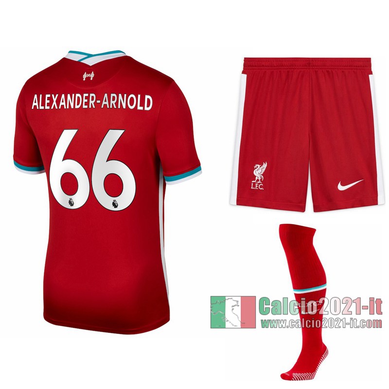 Le Nuove Prima Maglia Calcio Liverpool Bambino Trent Alexander-Arnold #66 2020-2021