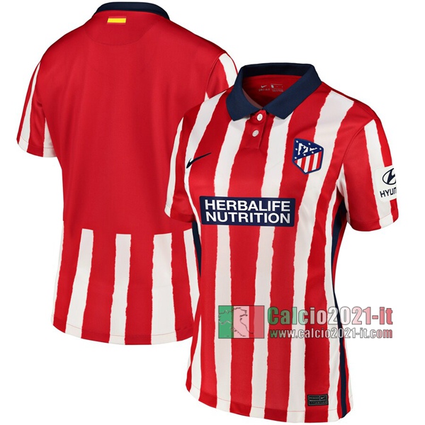 Calcio2021-It: Sito Nuova Prima Maglie Calcio Atletico Madrid Donna 2020-2021 Personalizzazione