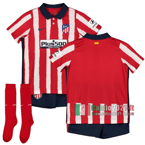 Calcio2021-It: La Nuova Prima Maglia Atletico Madrid Bambino 2020-2021 Personalizzata