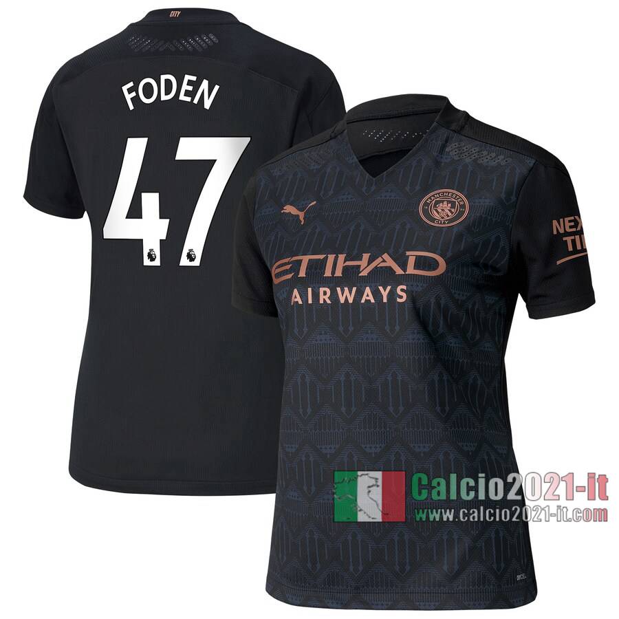 Le Nuove Seconda Maglia Calcio Manchester City Donna Foden #47 2020-2021