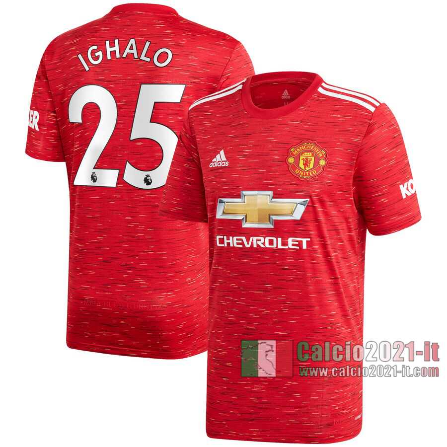 Le Nuove Prima Maglia Calcio Manchester United Uomo Odion Ighalo #25 2020-2021