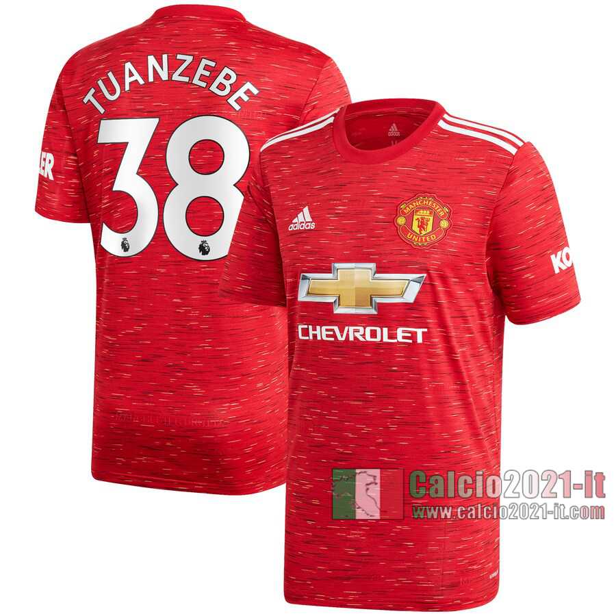 Le Nuove Prima Maglia Calcio Manchester United Uomo Axel Tuanzebe #38 2020-2021