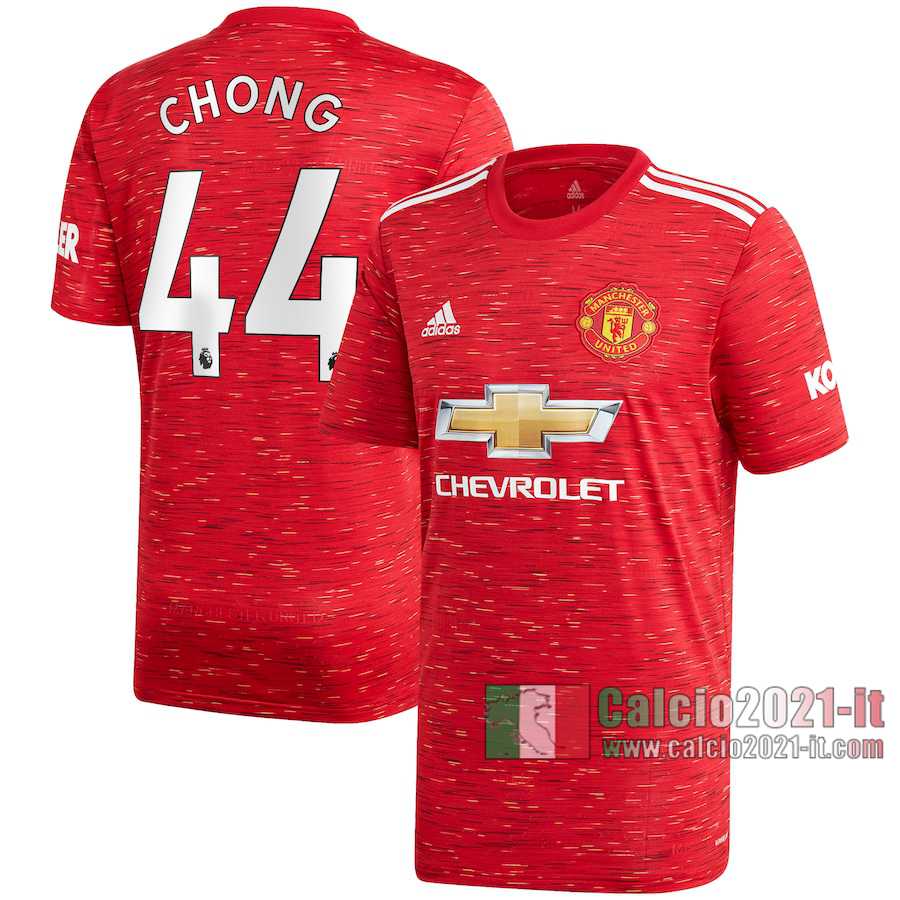 Le Nuove Prima Maglia Calcio Manchester United Uomo Tahith Chong #44 2020-2021