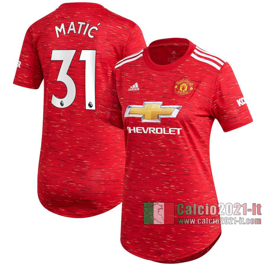 Le Nuove Prima Maglia Calcio Manchester United Donna Nemanja Matic #31 2020-2021