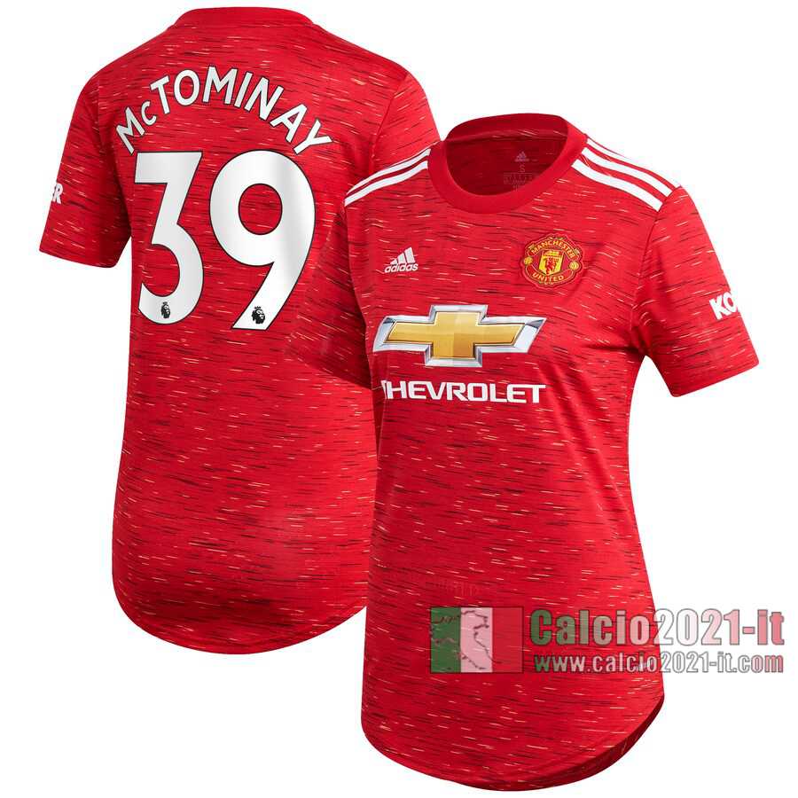 Le Nuove Prima Maglia Calcio Manchester United Donna Scott McTominay #39 2020-2021