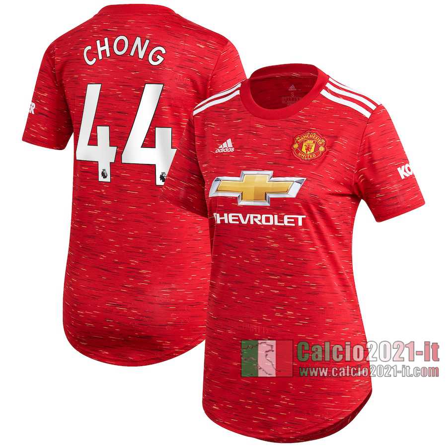 Le Nuove Prima Maglia Calcio Manchester United Donna Tahith Chong #44 2020-2021