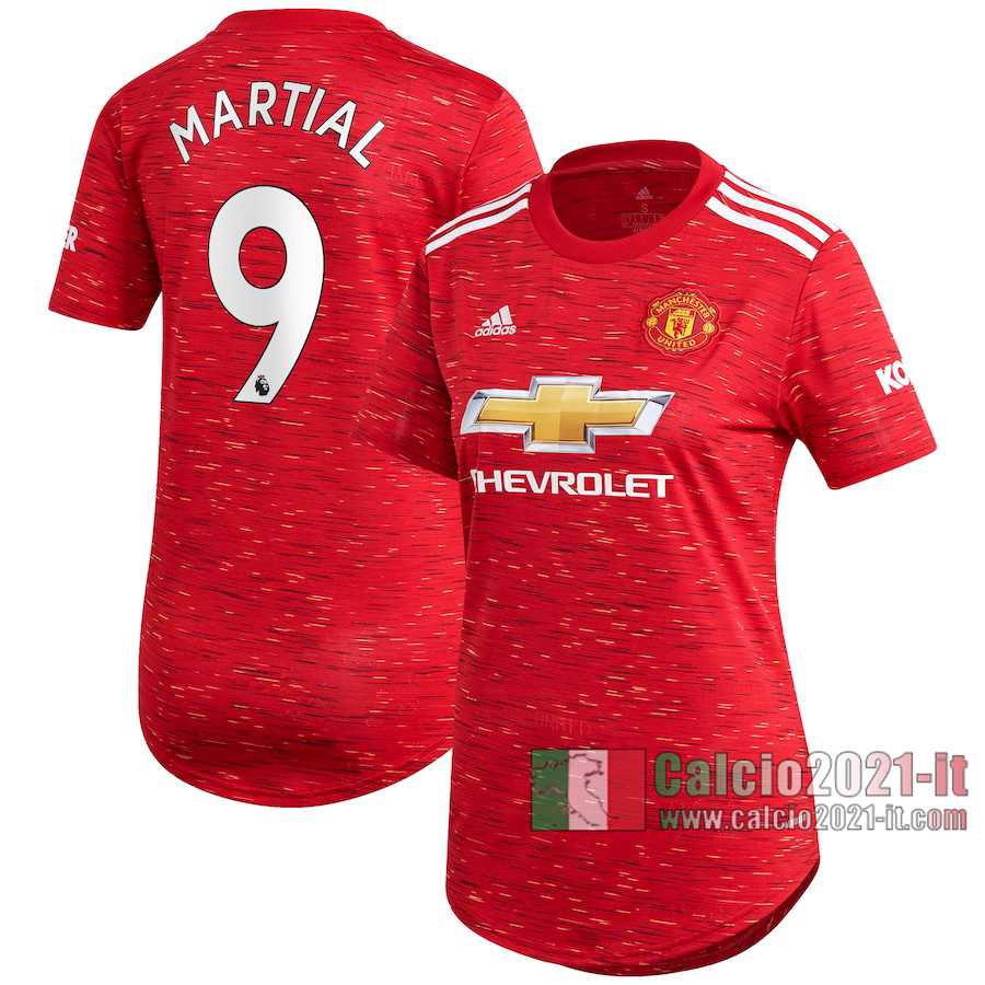 Le Nuove Prima Maglia Calcio Manchester United Donna Anthony Martial #9 2020-2021
