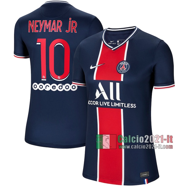 Calcio2021-It: Le Nuove Prima Maglie Calcio Psg Paris Saint Germain Neymar Jr #10 Donna 2020-2021
