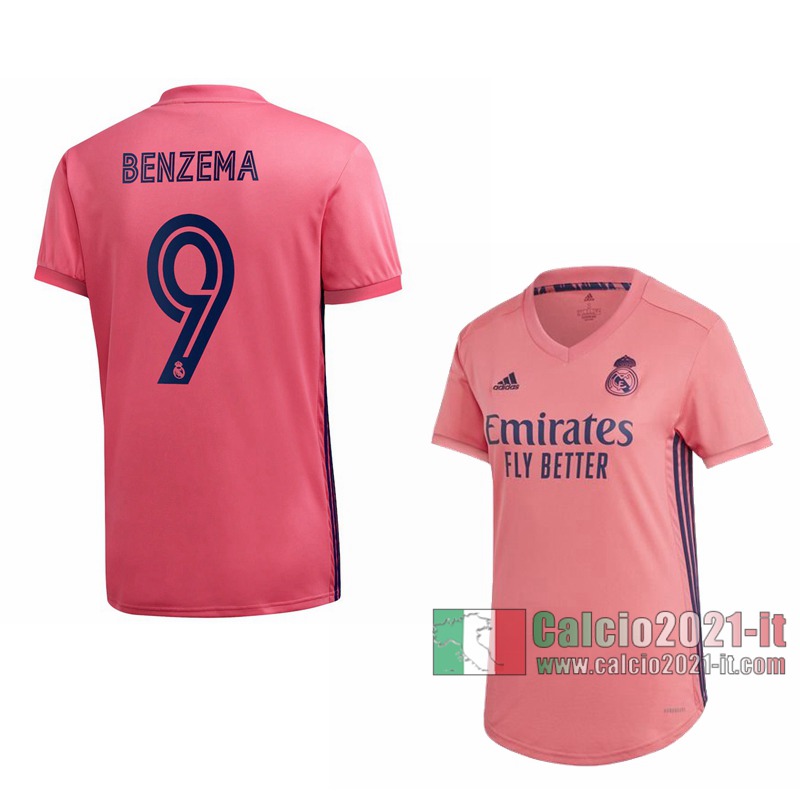 Le Nuove Seconda Maglia Calcio Real Madrid Donna Karim Benzema #9 2020-2021