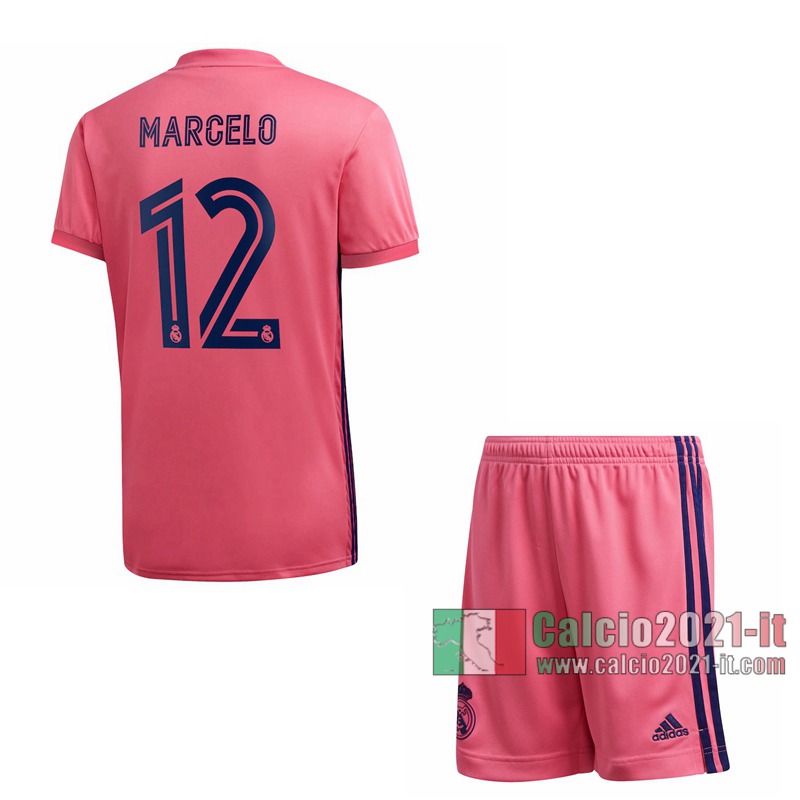 Le Nuove Seconda Maglia Calcio Real Madrid Bambino Marcelo Vieira da Silva #12 2020-2021