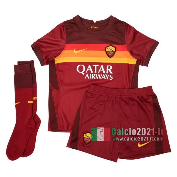 Calcio2021-It: Le Nuove Prima Maglia As Roma Bambino 2020-2021 Personalizzabili