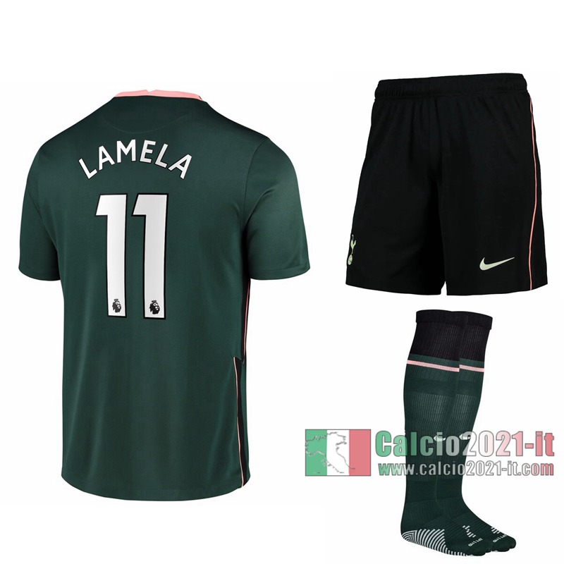 Le Nuove Seconda Maglia Calcio Tottenham Hotspur Bambino David Lamela #11 2020-2021