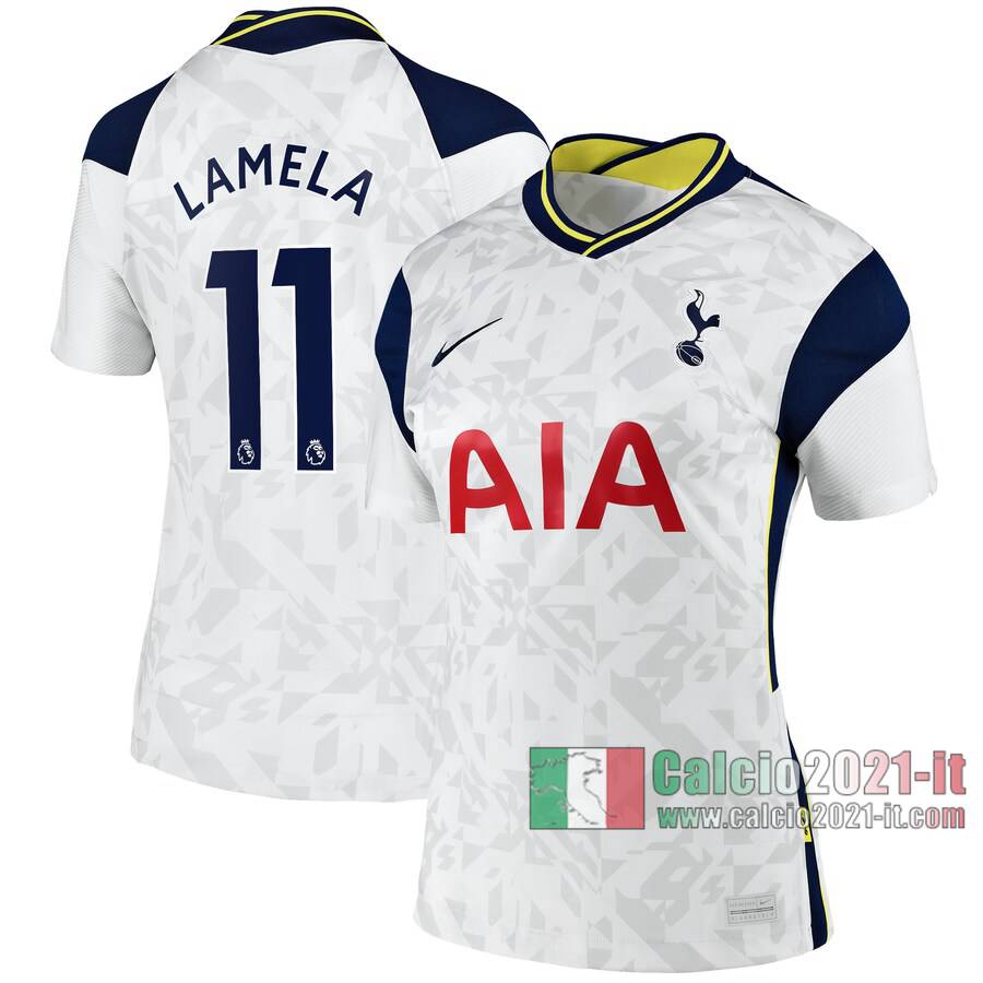 Le Nuove Prima Maglia Calcio Tottenham Hotspur Donna David Lamela #11 2020-2021