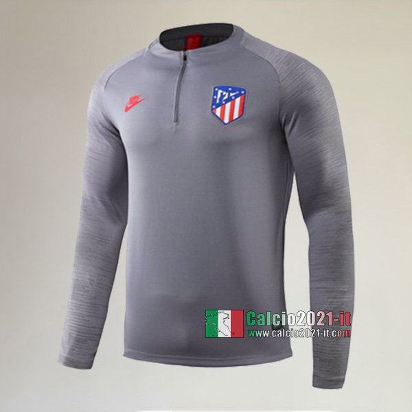 Track Top| Nuove Del Atletico Madrid Felpa Sportswear Grigia Authentic 2019-2020
