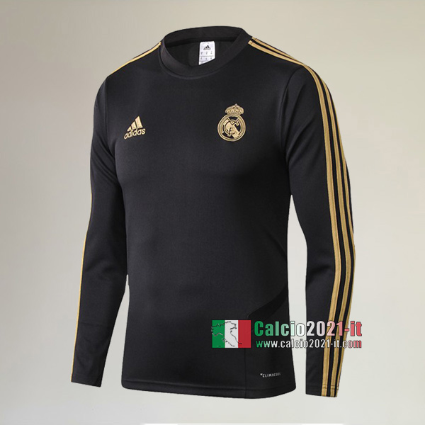 Track Top| La Nuove Real Madrid Felpa Sportswear Nera Originali 2019-2020
