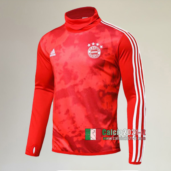 Track Top| La Nuova Bayern Munchen Felpa Sportswear Collare Alto Rossa Originale 2019-2020