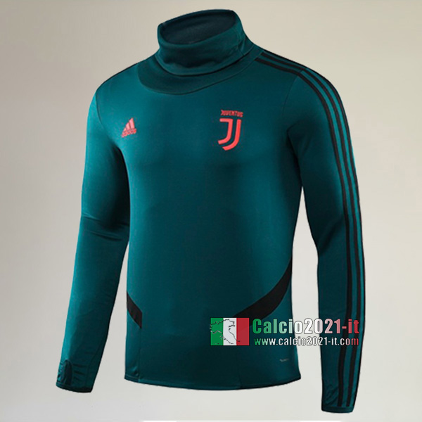 Track Top| Nuova Del Juventus Turin Felpa Sportswear Collare Alto Verde Classiche 2019-2020