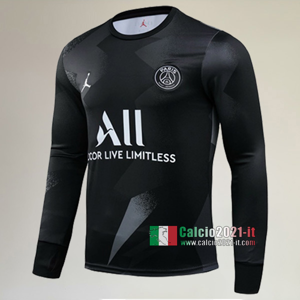 Track Top| Nuove Del PSG Paris Jordan Felpa Sportswear Nera Affidabili 2019-2020