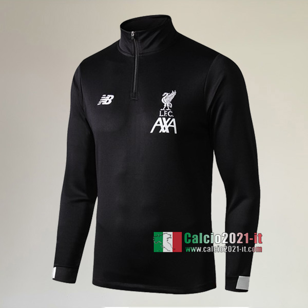 Track Top| La Nuova FC Liverpool Felpa Sportswear Nera Più Belle 2019-2020