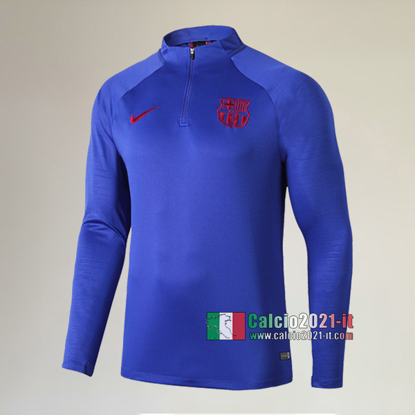 Track Top| La Nuova FC Barcellona Felpa Sportswear Azzurra Originale 2019-2020