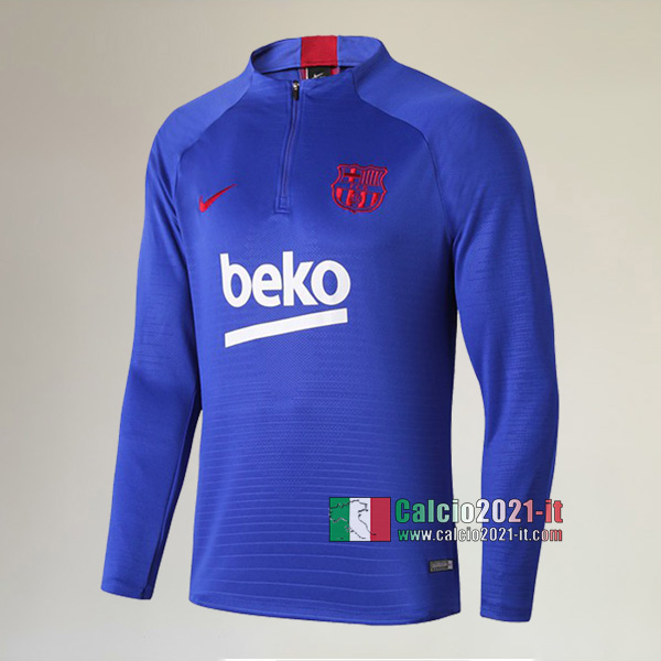 Track Top| Nuova Del FC Barcellona Felpa Sportswear Azzurra Originali 2019-2020