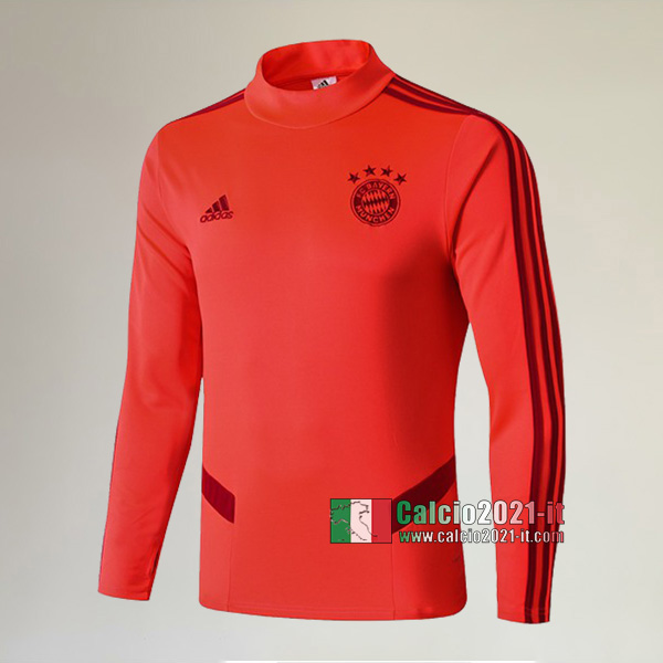 Track Top| La Nuove Bayern Munchen Felpa Sportswear Rossa Authentic 2019-2020
