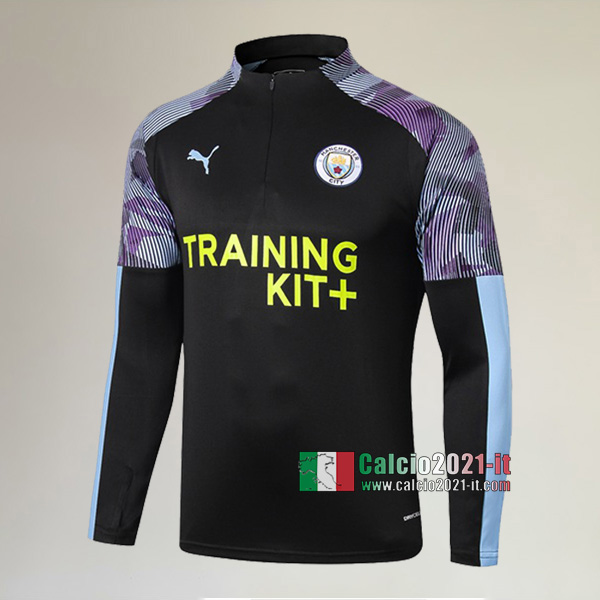 Track Top| Nuove Del Manchester City Felpa Sportswear Azzurra/Nera Authentic 2019-2020