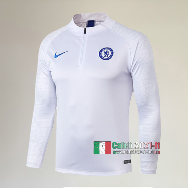 Track Top| La Nuove FC Chelsea Felpa Sportswear Bianca Più Belle 2019-2020