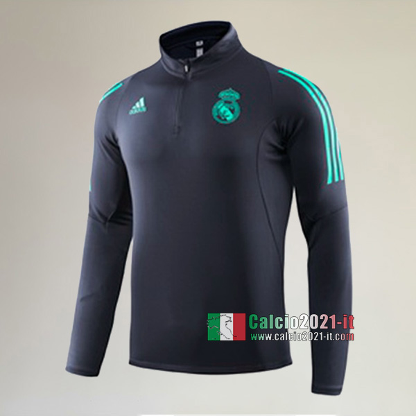 Track Top| La Nuova Real Madrid Felpa Sportswear Ciano Thailandia 2019-2020