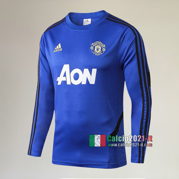 Track Top| La Nuova Manchester United Felpa Sportswear Azzurra Affidabile 2019-2020