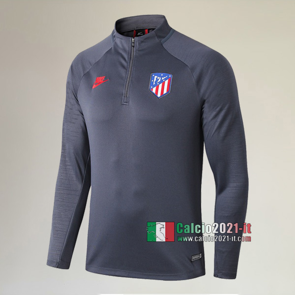 Track Top| La Nuove Atletico Madrid Felpa Sportswear Grigio Scuro Authentic 2019-2020