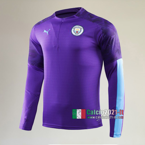 Track Top| La Nuova Manchester City Felpa Sportswear Porpora Affidabile 2019-2020