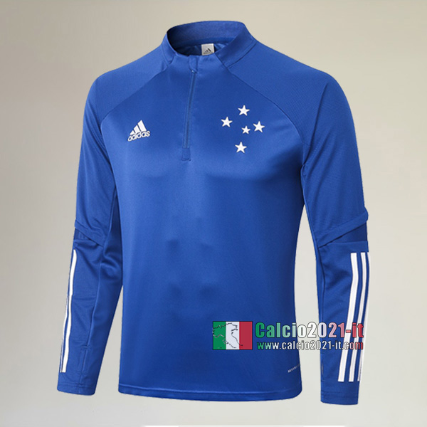 Track Top| Nuova Del Cruzeiro EC Felpa Sportswear Azzurra Thailandia 2020-2021