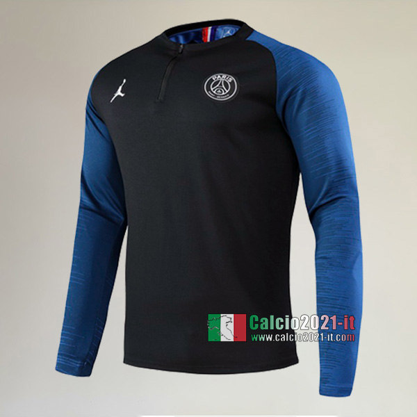 Track Top| Nuova Del PSG Paris Jordan Felpa Sportswear Nera Azzurra Authentic 2020-2021