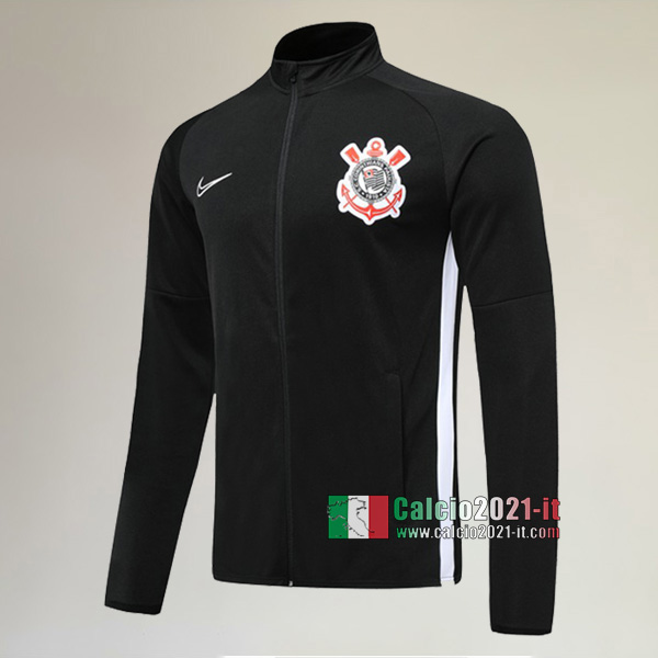 La Nuova Corinthians Full-Zip Giacca Nera Originale 2019/2020 :Calcio2021-it