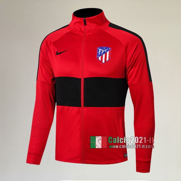 La Nuova Atletico Madrid Full-Zip Giacca Rossa/Nera Vintage 2019/2020 :Calcio2021-it