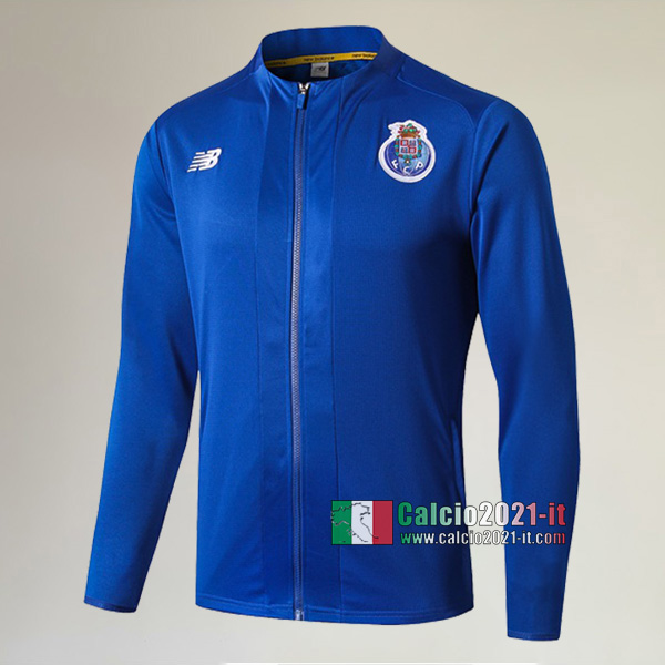 Nuove Del FC Porto Full-Zip Giacca Azzurra AAA Qualità 2019/2020 :Calcio2021-it