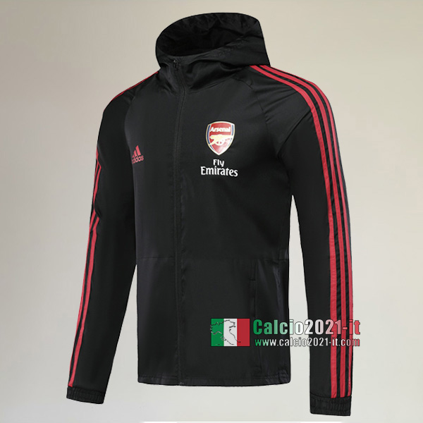 Nuova Del Arsenal FC Full-Zip Giacca Antivento Nera Replica 2019/2020 :Calcio2021-it