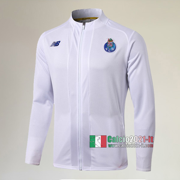 Nuove Del FC Porto Full-Zip Giacca Bianca Classiche 2019/2020 :Calcio2021-it