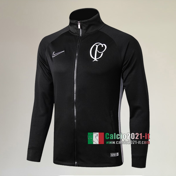 Nuova Del Corinthians Full-Zip Giacca Nera Replica 2019/2020 :Calcio2021-it