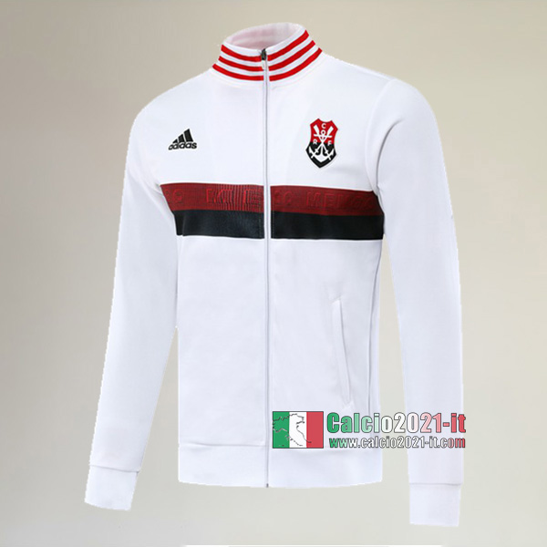 Nuove Del Flamengo Full-Zip Giacca Bianca Originali 2019/2020 :Calcio2021-it