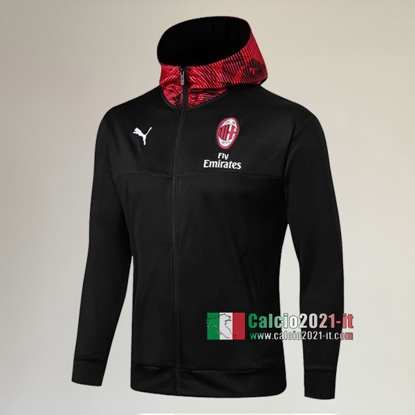 La Nuove Milano Full-Zip Giacca Antivento Nera Vintage 2019/2020 :Calcio2021-it