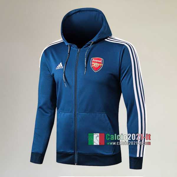 La Nuova Arsenal FC Full-Zip Giacca Antivento Azzurra Originale 2019/2020 :Calcio2021-it