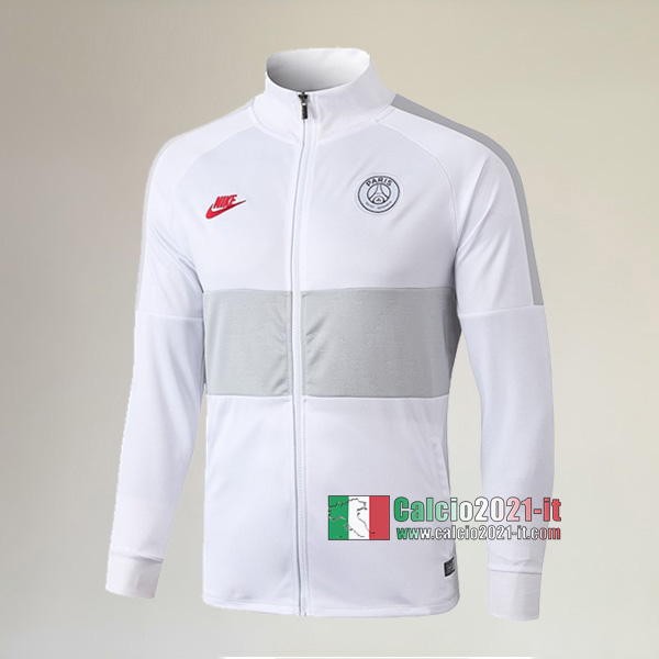 La Nuova Paris Saint Germain PSG Full-Zip Giacca Bianca Vintage 2019/2020 :Calcio2021-it