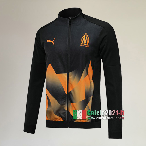 La Nuova Olympique Marsiglia Full-Zip Giacca Nera/Gialla Originale 2019/2020 :Calcio2021-it