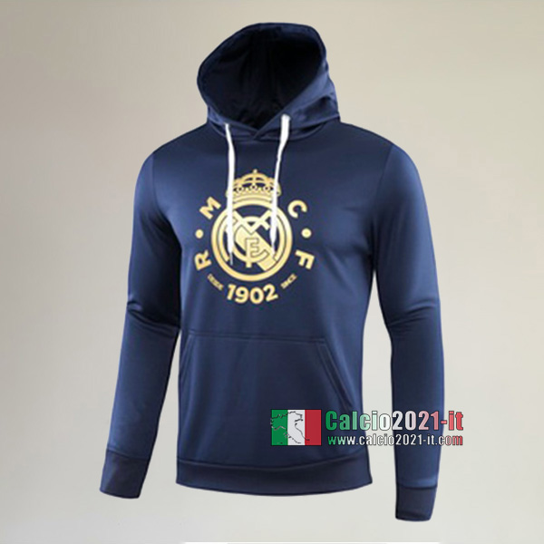 La Nuove Real Madrid Full-Zip Giacca Cappuccio Hoodie Nera Vintage 2019/2020 :Calcio2021-it