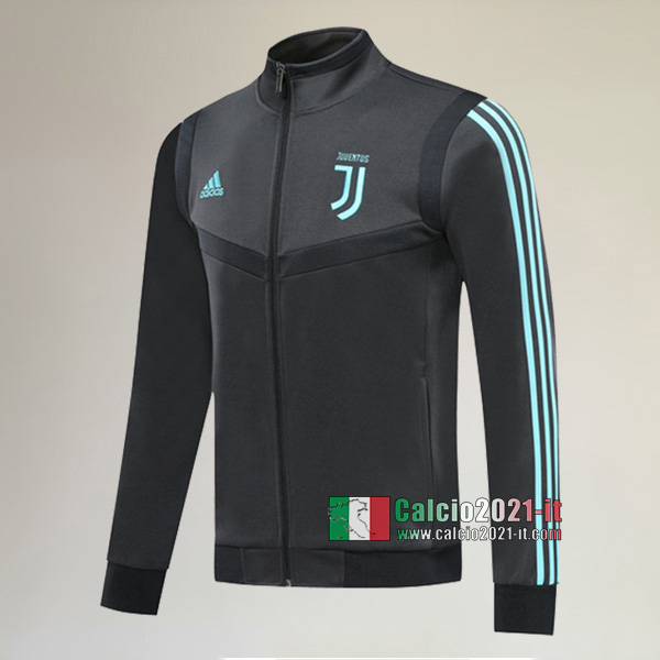 Nuove Del Juventus Full-Zip Giacca Grigio Scuro Classiche 2019/2020 :Calcio2021-it